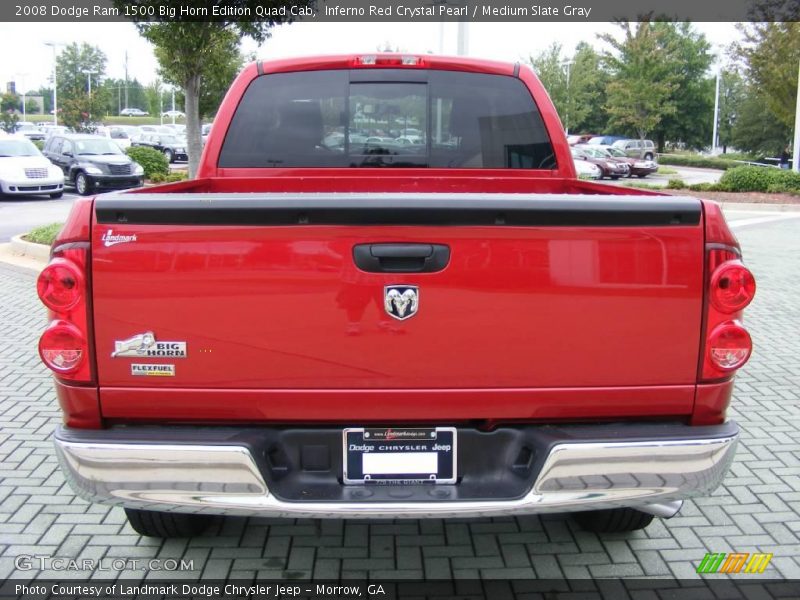Inferno Red Crystal Pearl / Medium Slate Gray 2008 Dodge Ram 1500 Big Horn Edition Quad Cab