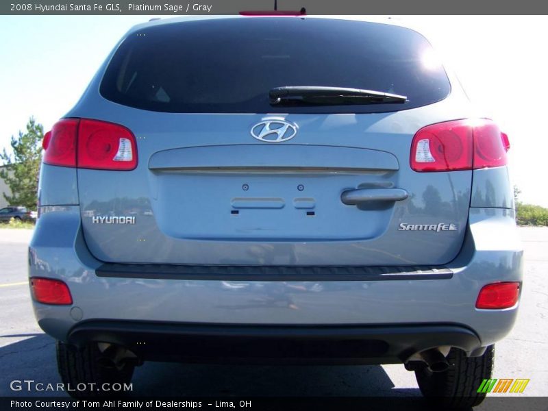 Platinum Sage / Gray 2008 Hyundai Santa Fe GLS