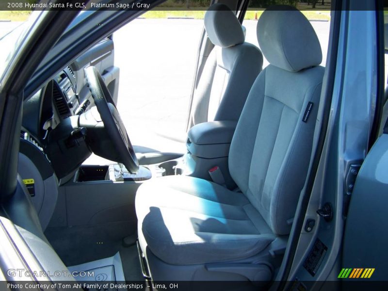 Platinum Sage / Gray 2008 Hyundai Santa Fe GLS