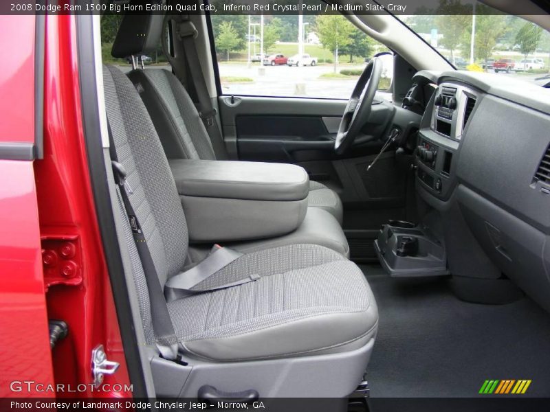 Inferno Red Crystal Pearl / Medium Slate Gray 2008 Dodge Ram 1500 Big Horn Edition Quad Cab