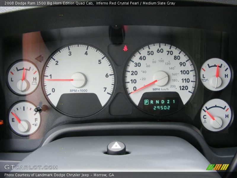 Inferno Red Crystal Pearl / Medium Slate Gray 2008 Dodge Ram 1500 Big Horn Edition Quad Cab