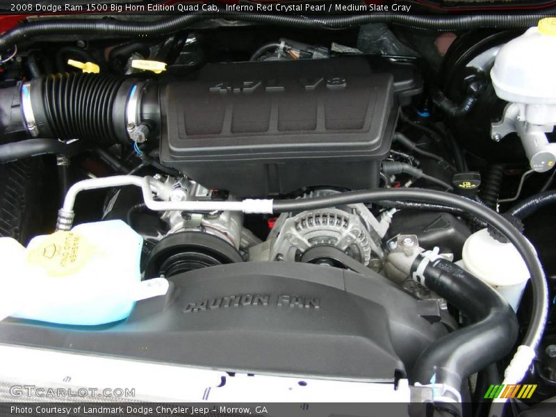 Inferno Red Crystal Pearl / Medium Slate Gray 2008 Dodge Ram 1500 Big Horn Edition Quad Cab
