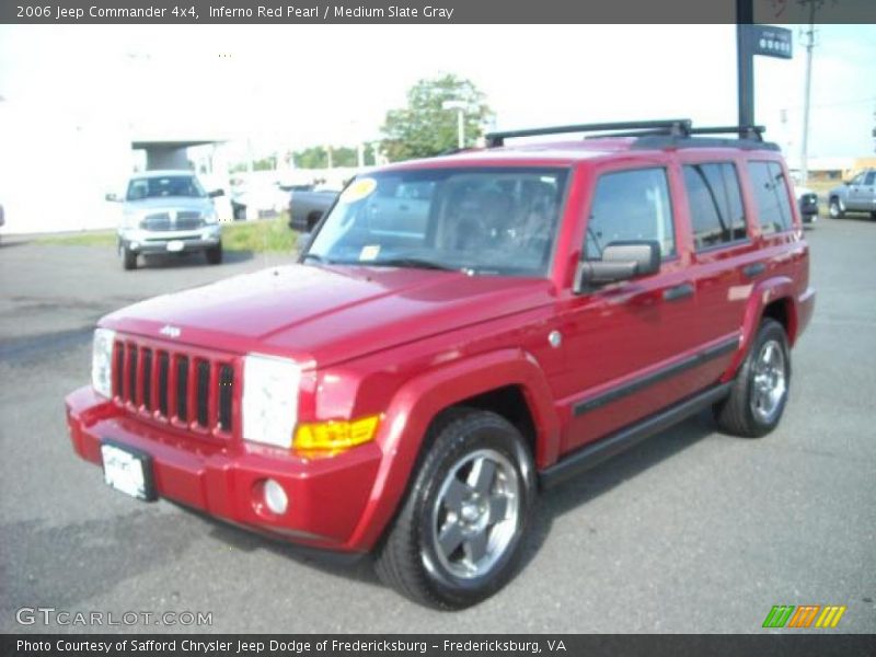 Inferno Red Pearl / Medium Slate Gray 2006 Jeep Commander 4x4
