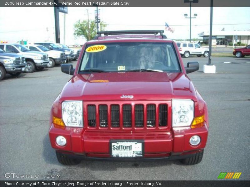 Inferno Red Pearl / Medium Slate Gray 2006 Jeep Commander 4x4
