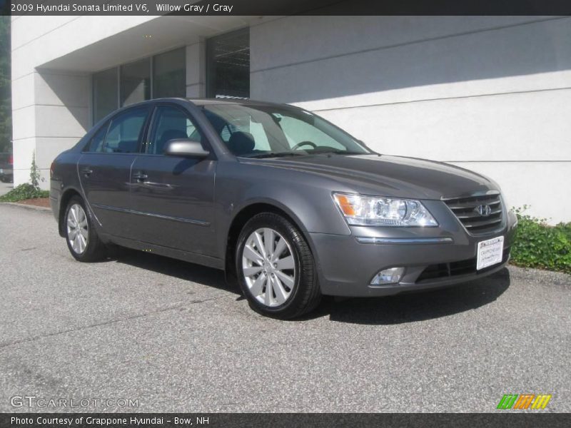 Willow Gray / Gray 2009 Hyundai Sonata Limited V6