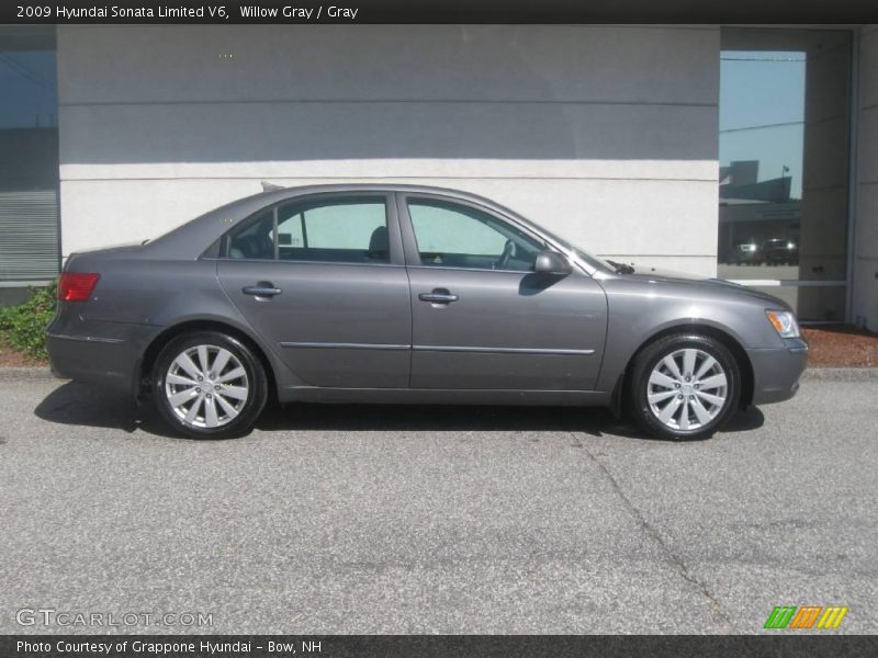 Willow Gray / Gray 2009 Hyundai Sonata Limited V6