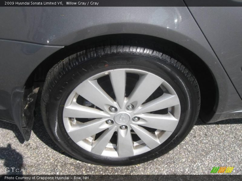 Willow Gray / Gray 2009 Hyundai Sonata Limited V6