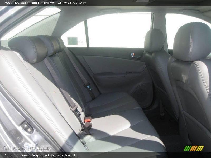 Willow Gray / Gray 2009 Hyundai Sonata Limited V6