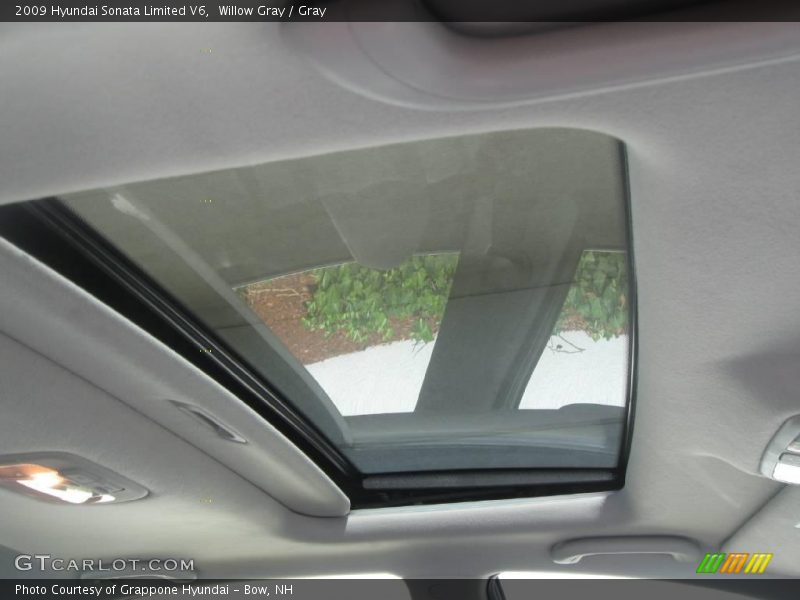 Willow Gray / Gray 2009 Hyundai Sonata Limited V6