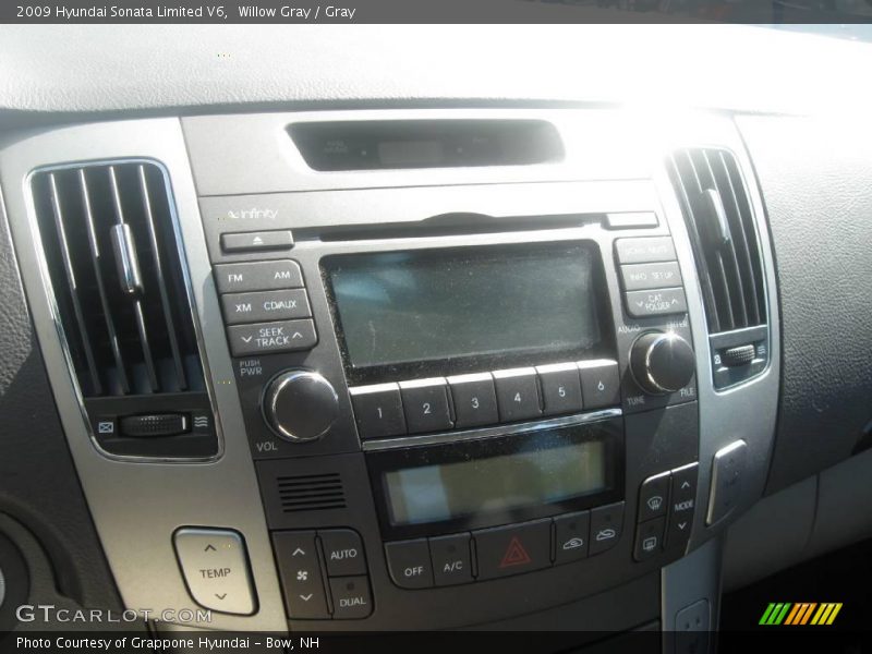 Willow Gray / Gray 2009 Hyundai Sonata Limited V6