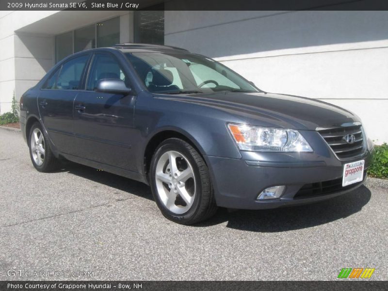 Slate Blue / Gray 2009 Hyundai Sonata SE V6