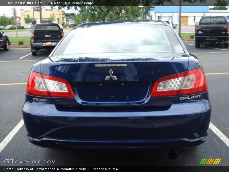 Maizen Blue Pearl / Beige 2009 Mitsubishi Galant ES