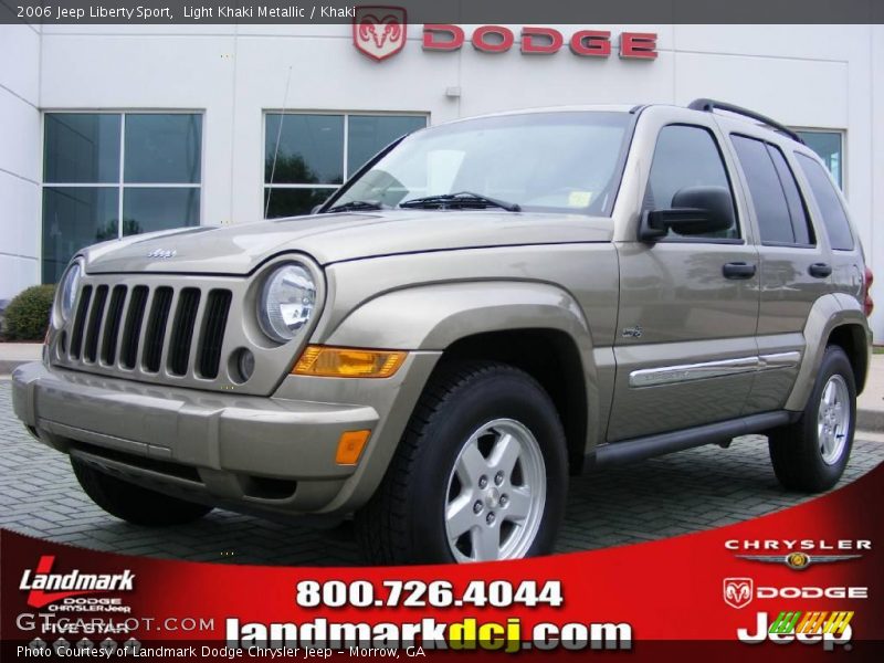 Light Khaki Metallic / Khaki 2006 Jeep Liberty Sport