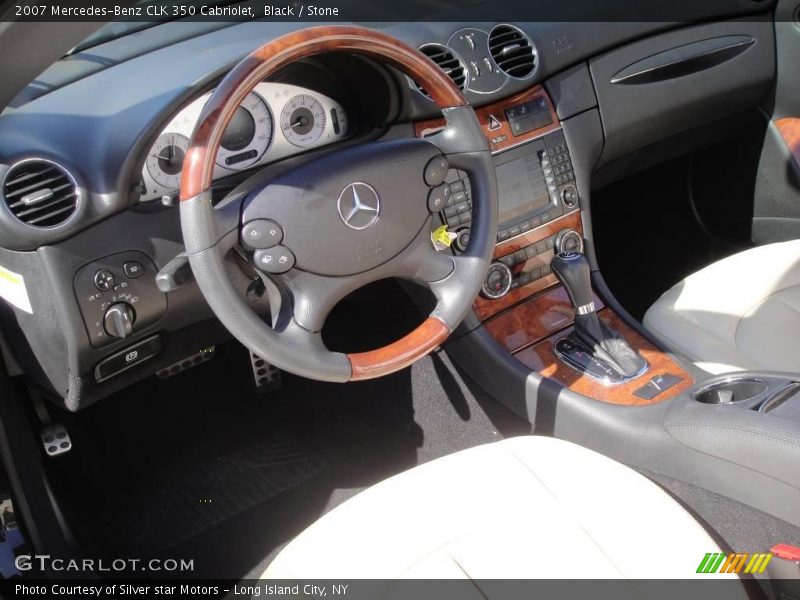 Black / Stone 2007 Mercedes-Benz CLK 350 Cabriolet