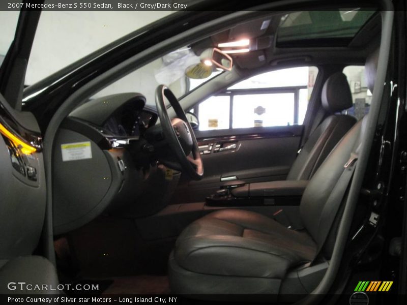 Black / Grey/Dark Grey 2007 Mercedes-Benz S 550 Sedan