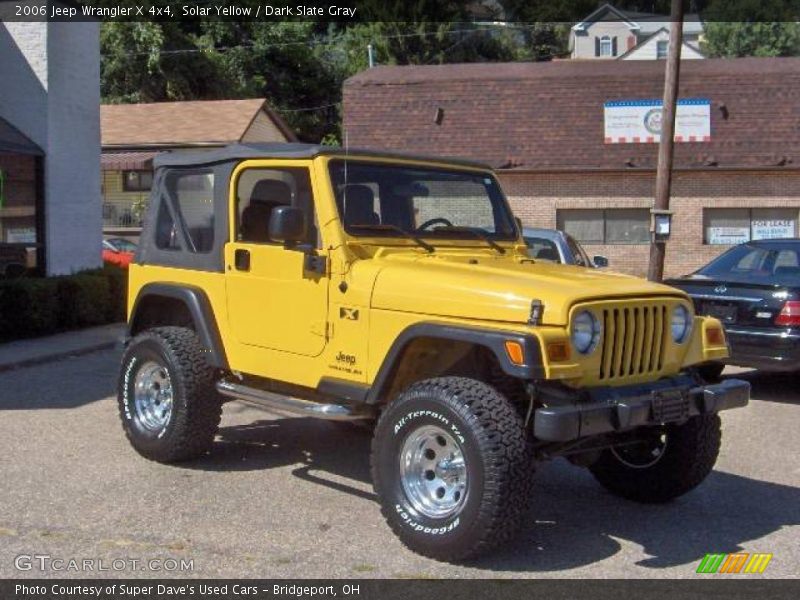 Solar Yellow / Dark Slate Gray 2006 Jeep Wrangler X 4x4