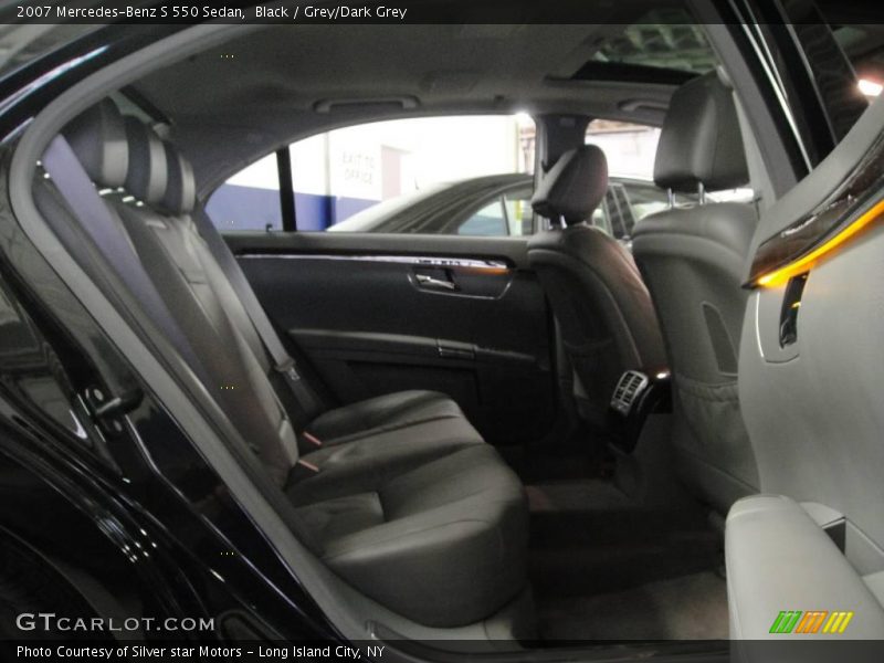 Black / Grey/Dark Grey 2007 Mercedes-Benz S 550 Sedan