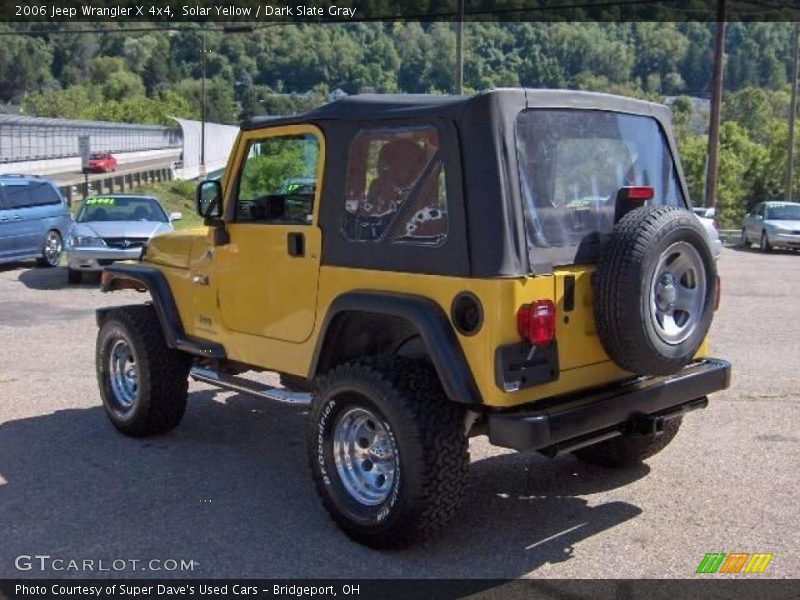 Solar Yellow / Dark Slate Gray 2006 Jeep Wrangler X 4x4