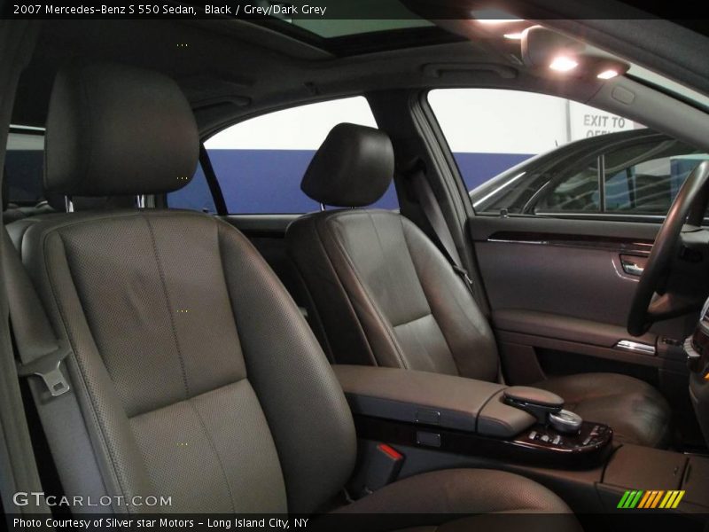 Black / Grey/Dark Grey 2007 Mercedes-Benz S 550 Sedan