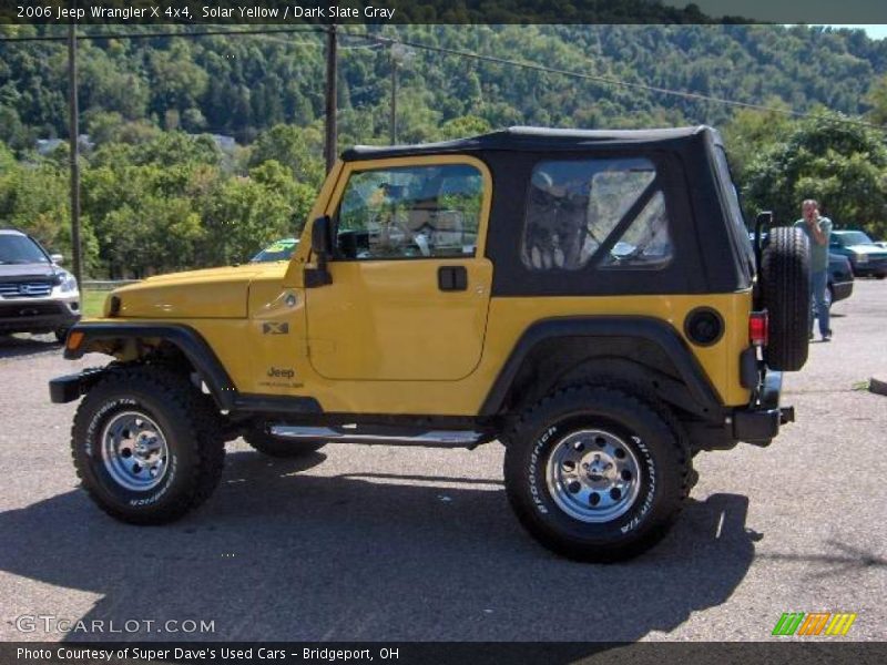 Solar Yellow / Dark Slate Gray 2006 Jeep Wrangler X 4x4