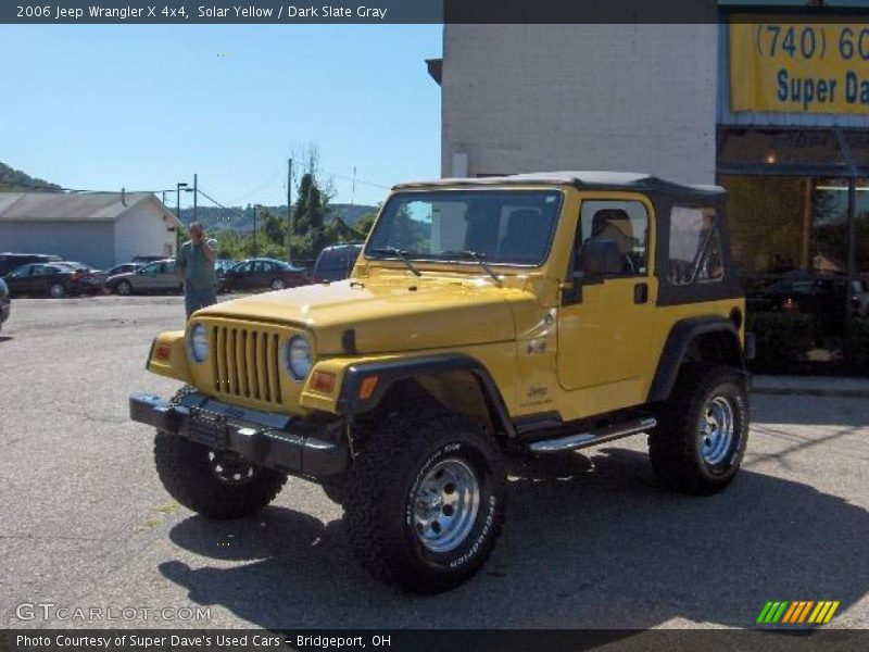 Solar Yellow / Dark Slate Gray 2006 Jeep Wrangler X 4x4