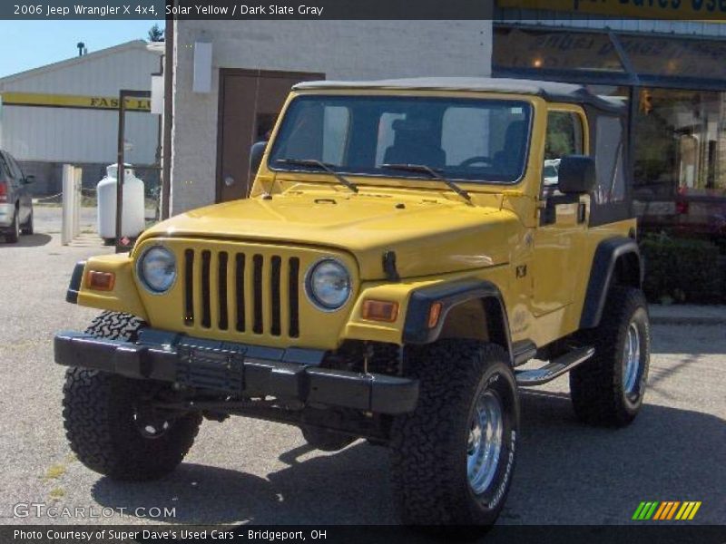 Solar Yellow / Dark Slate Gray 2006 Jeep Wrangler X 4x4