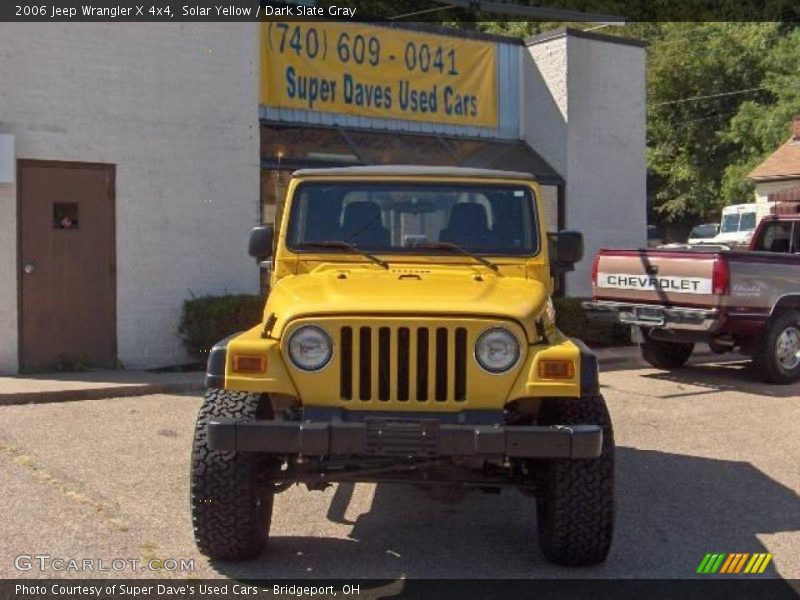 Solar Yellow / Dark Slate Gray 2006 Jeep Wrangler X 4x4