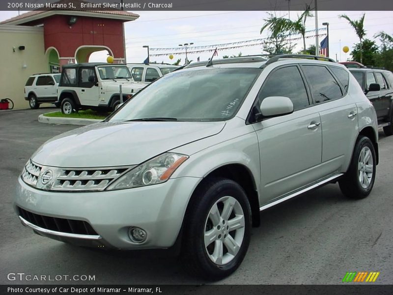 Brilliant Silver Metallic / Charcoal 2006 Nissan Murano SL
