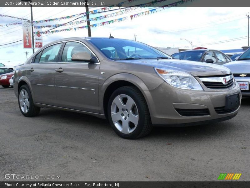 Golden Cashmere Metallic / Tan 2007 Saturn Aura XE