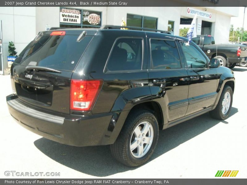Black / Medium Slate Gray 2007 Jeep Grand Cherokee Laredo 4x4
