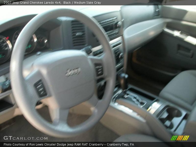 Black / Medium Slate Gray 2007 Jeep Grand Cherokee Laredo 4x4
