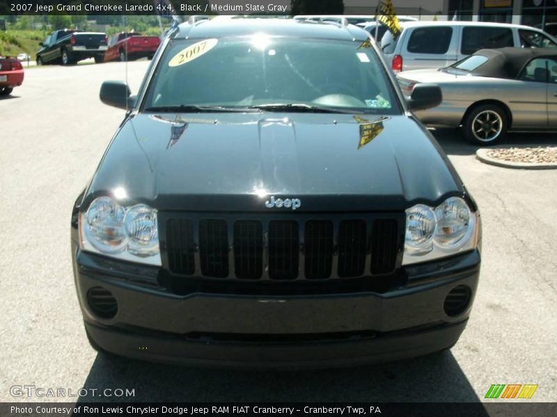 Black / Medium Slate Gray 2007 Jeep Grand Cherokee Laredo 4x4