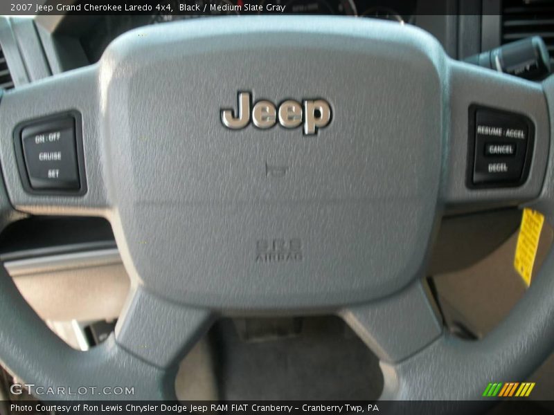 Black / Medium Slate Gray 2007 Jeep Grand Cherokee Laredo 4x4