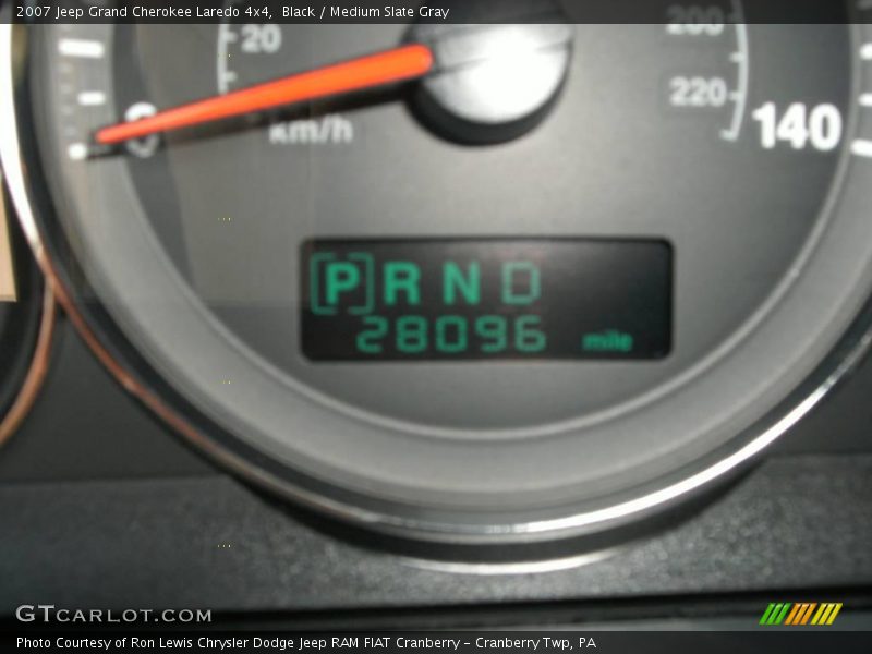 Black / Medium Slate Gray 2007 Jeep Grand Cherokee Laredo 4x4