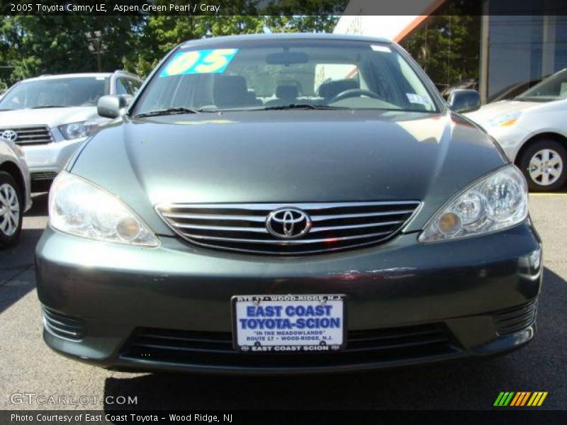 Aspen Green Pearl / Gray 2005 Toyota Camry LE