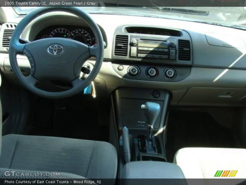 Aspen Green Pearl / Gray 2005 Toyota Camry LE