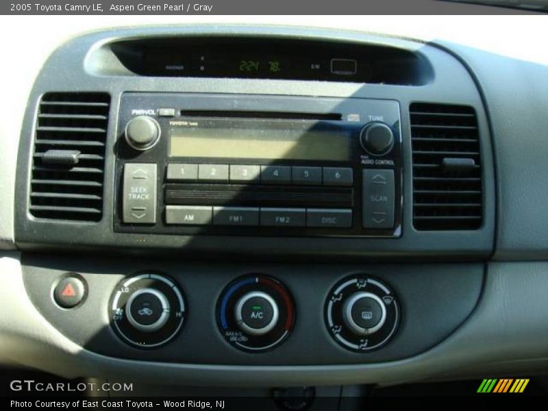 Aspen Green Pearl / Gray 2005 Toyota Camry LE