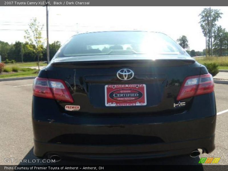 Black / Dark Charcoal 2007 Toyota Camry XLE V6