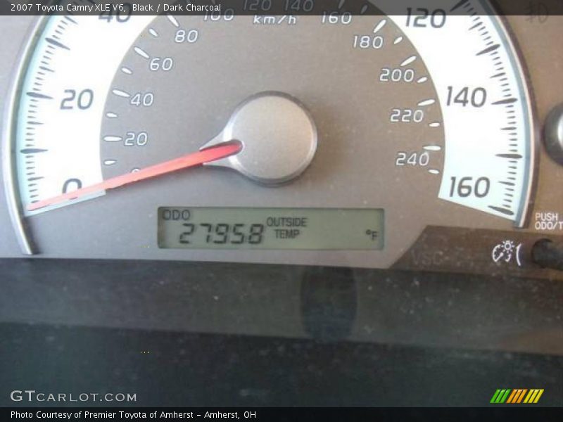 Black / Dark Charcoal 2007 Toyota Camry XLE V6