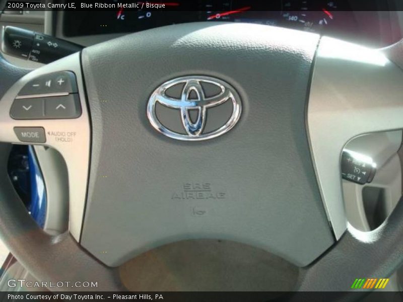 Blue Ribbon Metallic / Bisque 2009 Toyota Camry LE