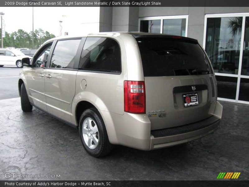 Light Sandstone Metallic / Dark Slate Gray/Light Shale 2009 Dodge Grand Caravan SE