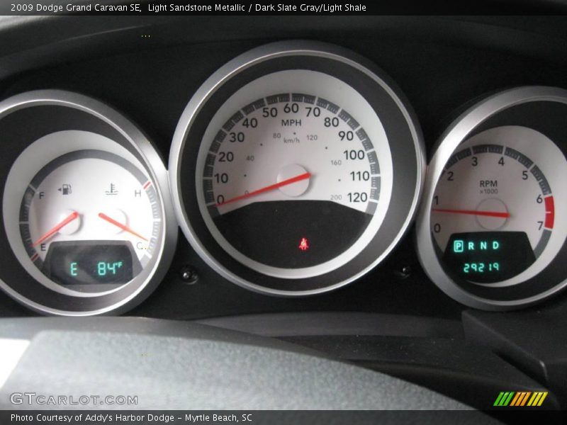 Light Sandstone Metallic / Dark Slate Gray/Light Shale 2009 Dodge Grand Caravan SE