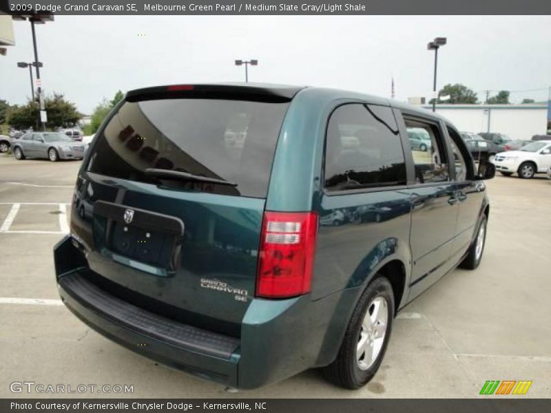 Melbourne Green Pearl / Medium Slate Gray/Light Shale 2009 Dodge Grand Caravan SE