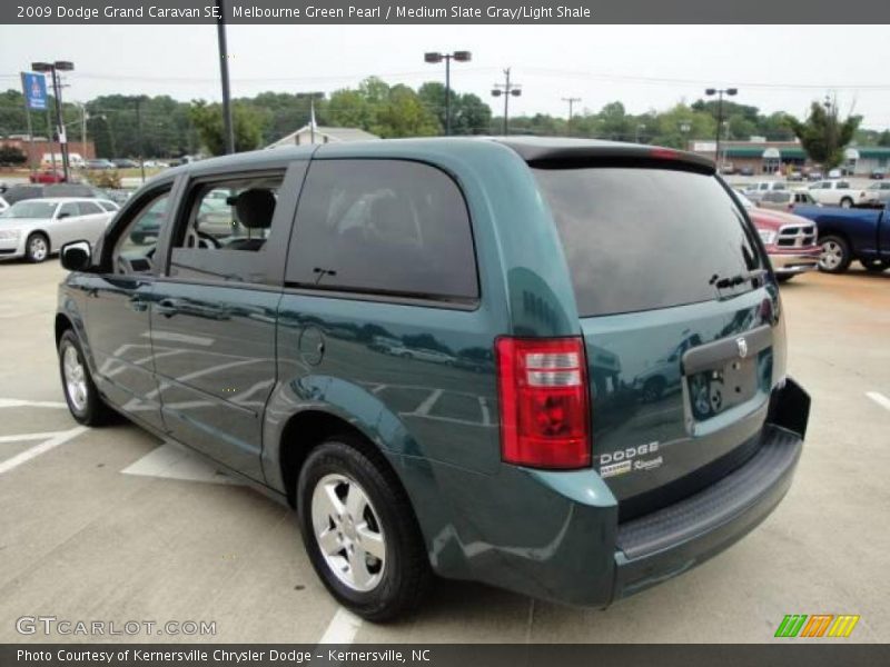 Melbourne Green Pearl / Medium Slate Gray/Light Shale 2009 Dodge Grand Caravan SE