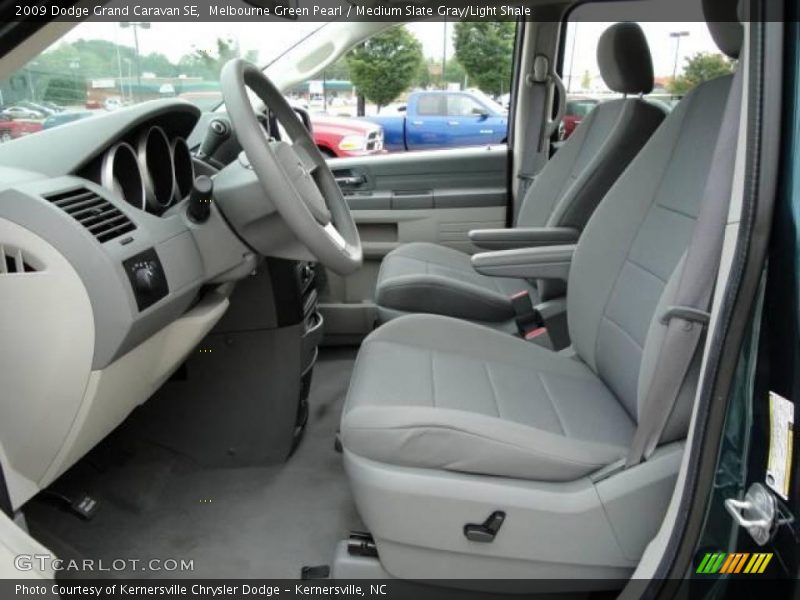 Melbourne Green Pearl / Medium Slate Gray/Light Shale 2009 Dodge Grand Caravan SE