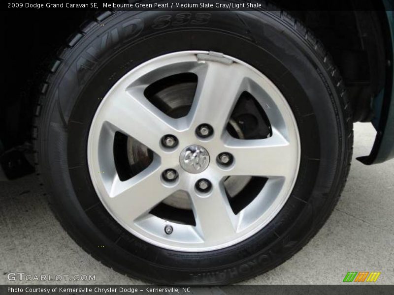 Melbourne Green Pearl / Medium Slate Gray/Light Shale 2009 Dodge Grand Caravan SE