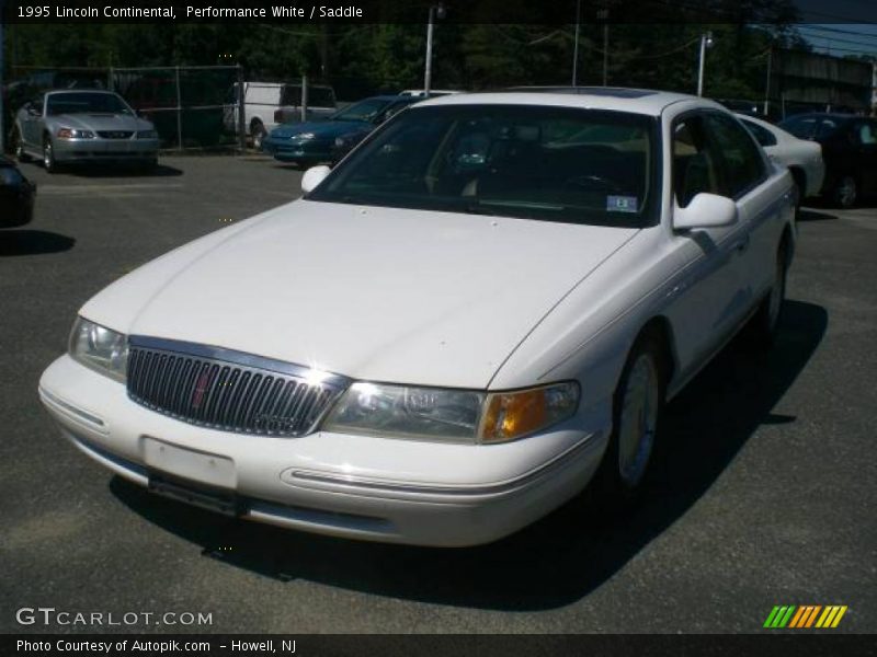 Performance White / Saddle 1995 Lincoln Continental