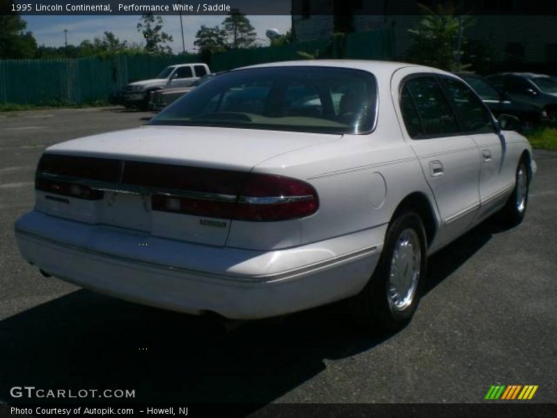 Performance White / Saddle 1995 Lincoln Continental