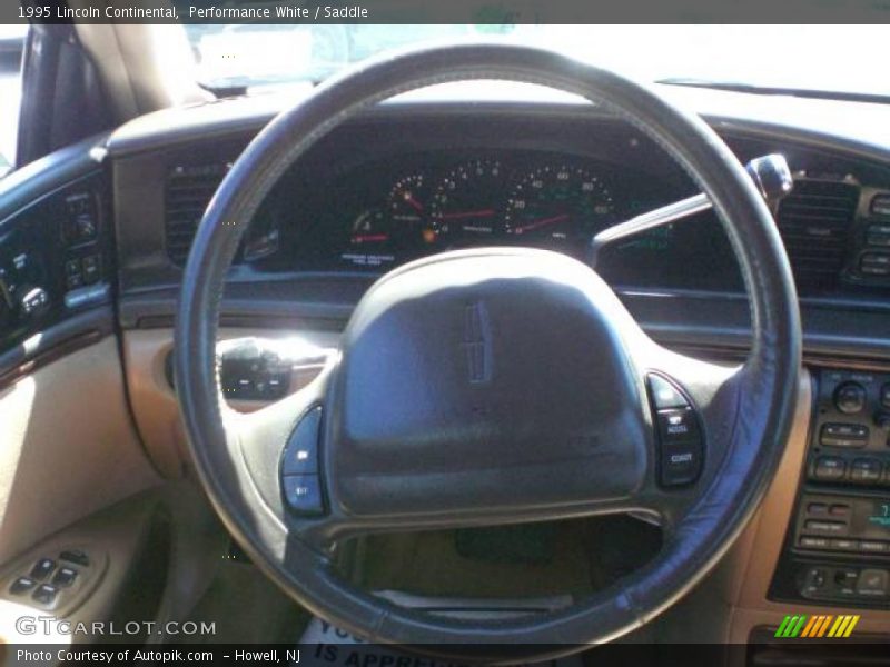 Performance White / Saddle 1995 Lincoln Continental