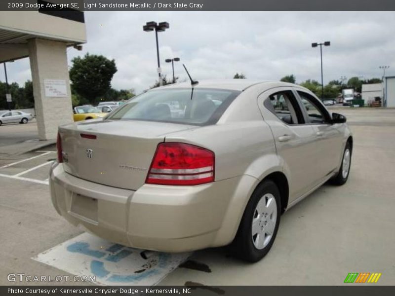Light Sandstone Metallic / Dark Slate Gray 2009 Dodge Avenger SE
